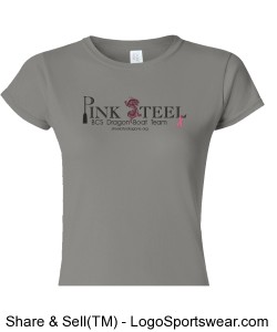 "Support Crew" Pink Steel ladies short sleeve Design Zoom